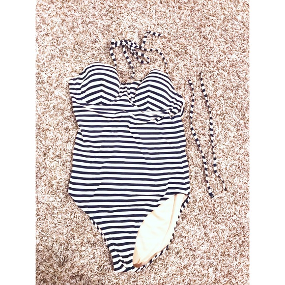 J. Crew Other - J. Crew One Piece Striped Swimsuit